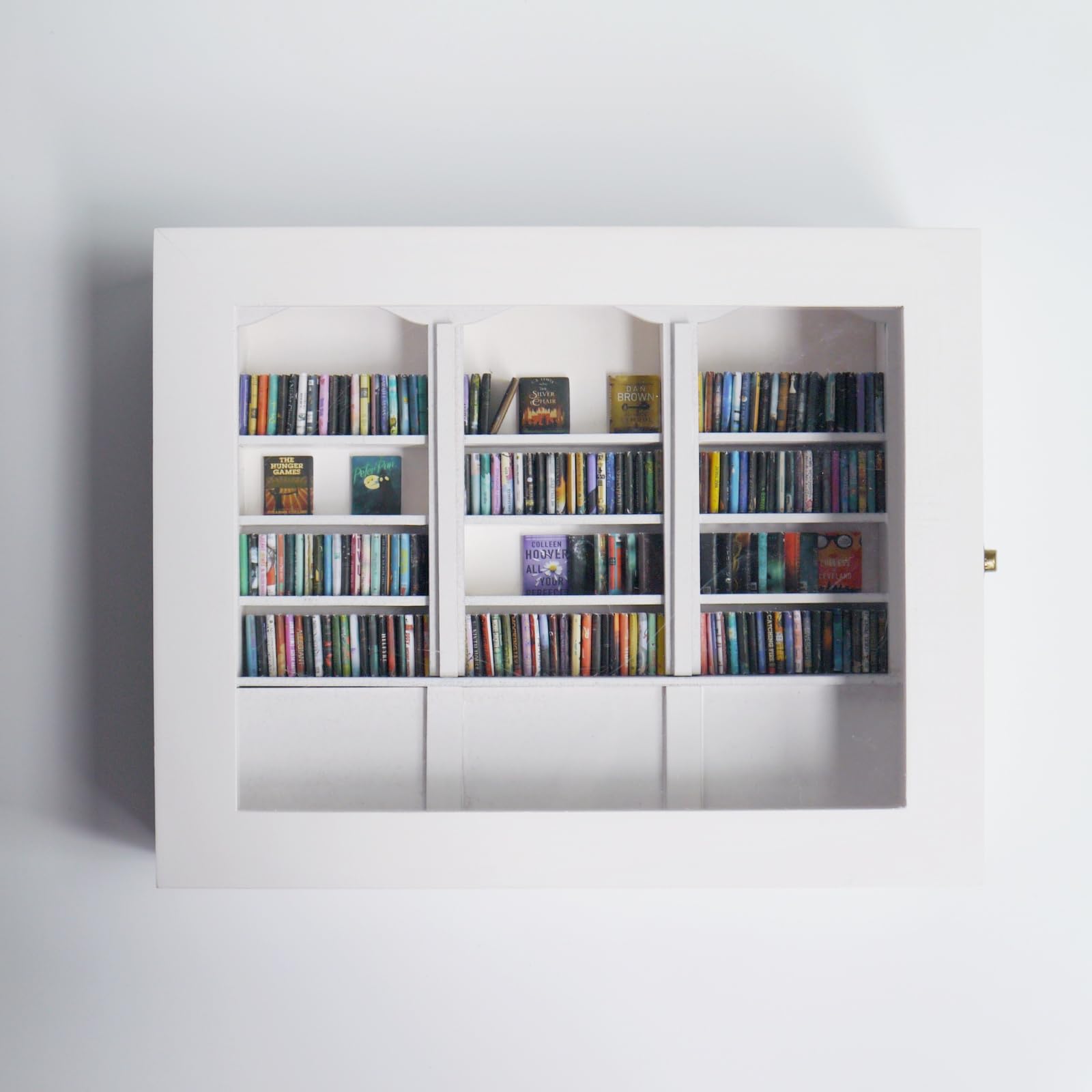 LeatherleafWorth Anxiety Mini Bookshelf – Rotating Shelf With 200 Mini Books, Stress Relief Wooden Cabinet, Home Decor - View #9