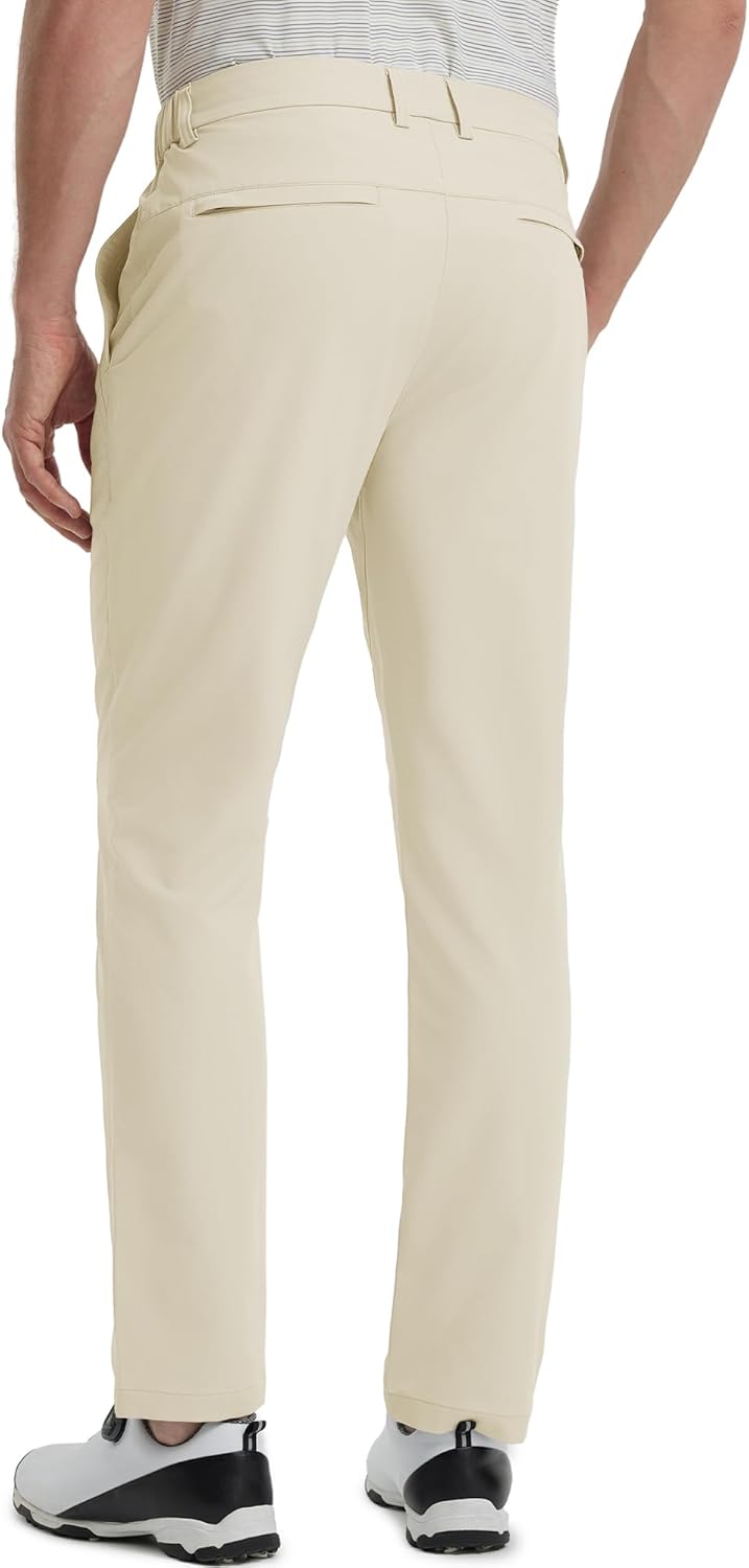 M MAELREG Golf Pants Men Lightweight with 5 Pockets - 30"/32"/34" Stretch Water-Resistant Casual Flat Front Mens Dress Pants - Image 3
