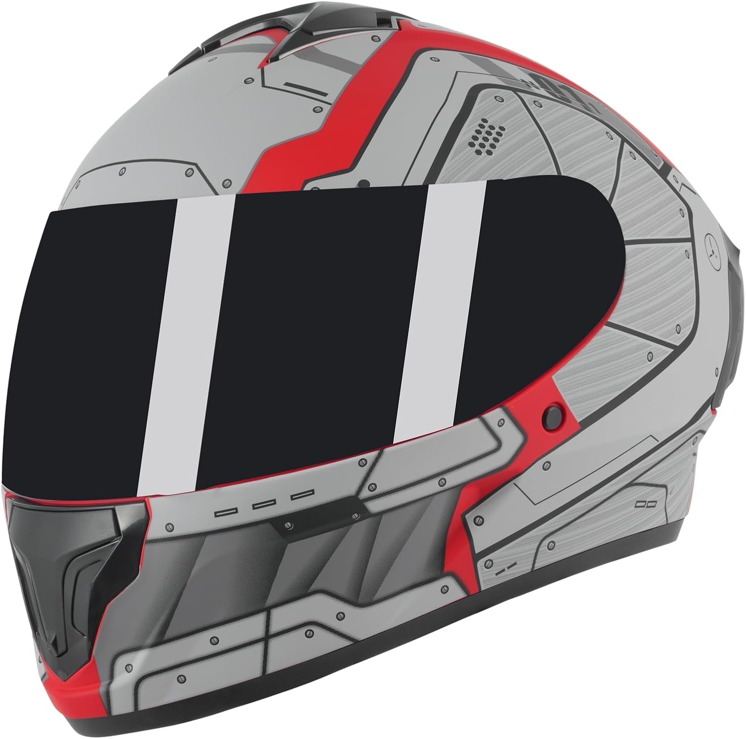 Spark Adults Full Face Motorcycle Helmet for Street Bike - DOT Certified Motorcycle Helmets with Advanced Ventilation & Quick Release, Lightweight ABS Shell for Commuting & Touring
