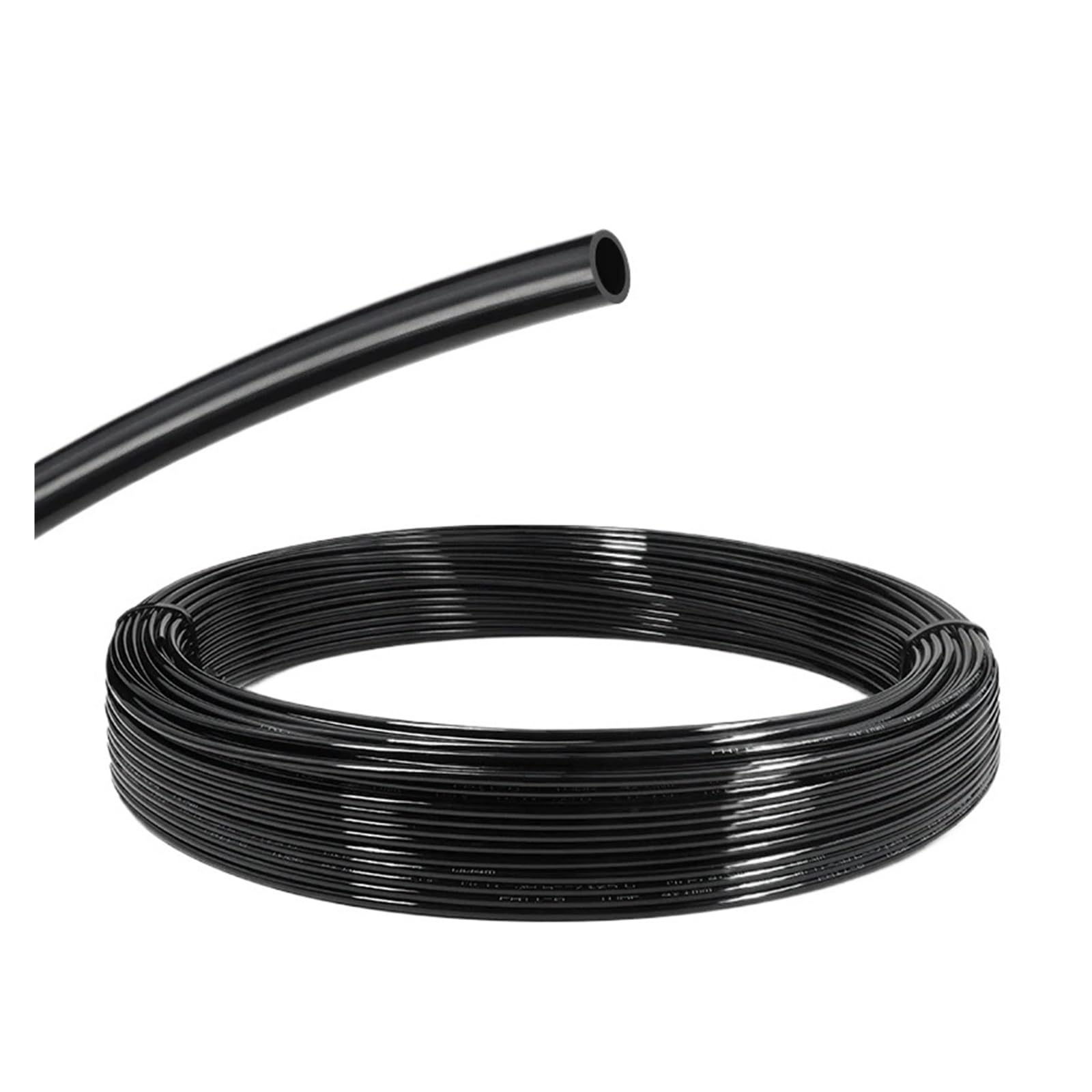 Tubo de aire neumático nailon 4 mm, 6, 8, 10, 12, 14 y 16, manguera rígida poliamida PA for compresor(schwarz,8 Meters,16x13mm)