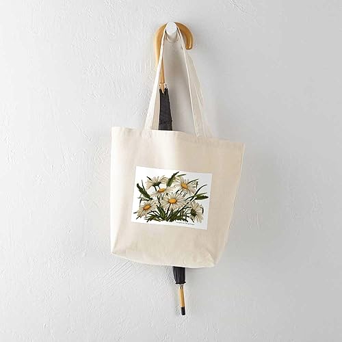 Miniatura 5 de CafePress Daisies - Bolso de mano estilo vintage victoriano bolsa de lona natural bolsa de compras reutilizable