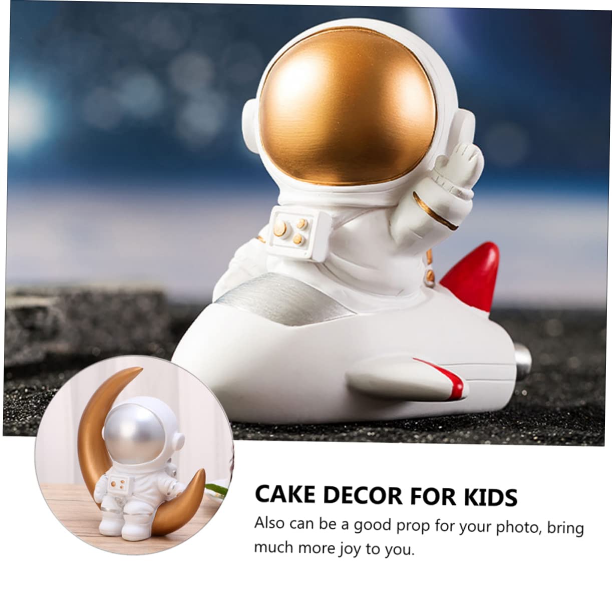 Yardwe 2pezzi Decorazioni in Resina Per Torta Forma Di Decorazioni Per Dessert Per Per Torta Per Cupcake Per