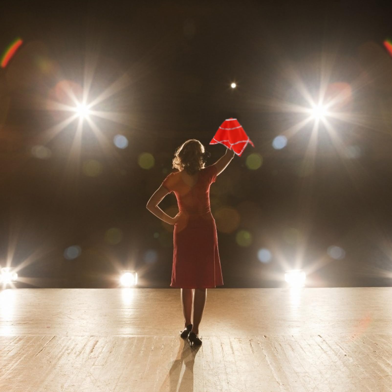 COLLBATH 1Pc Portable Handkerchief for Carnival Parties Reusable Stage Performance Prop Easy to Control Rotating Handkerchief for Masquerades and Events Party Supply