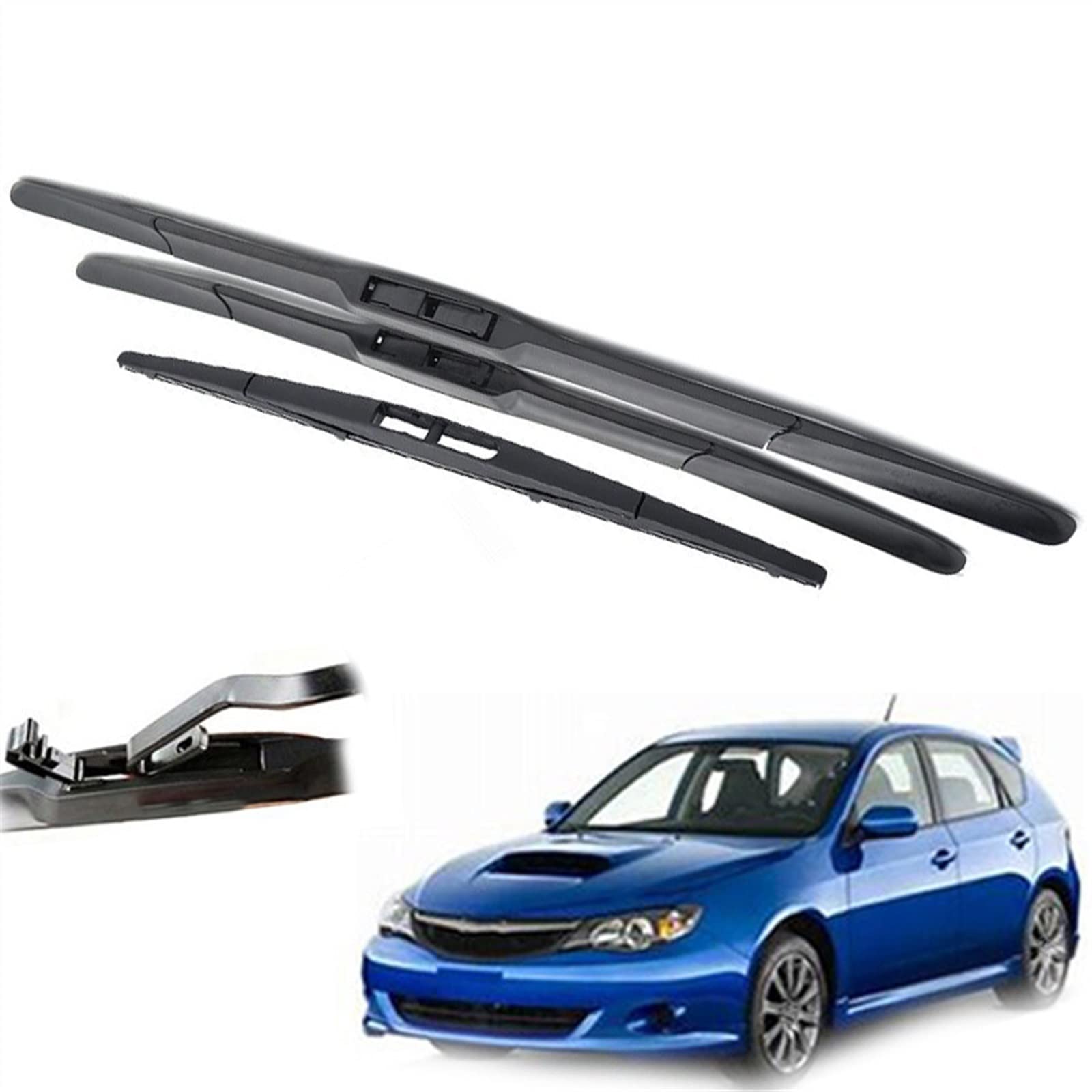 Essuie-glace de pare-brise haut de gamme pour Subaru Impreza 2007 à 2014 - Pack de 3