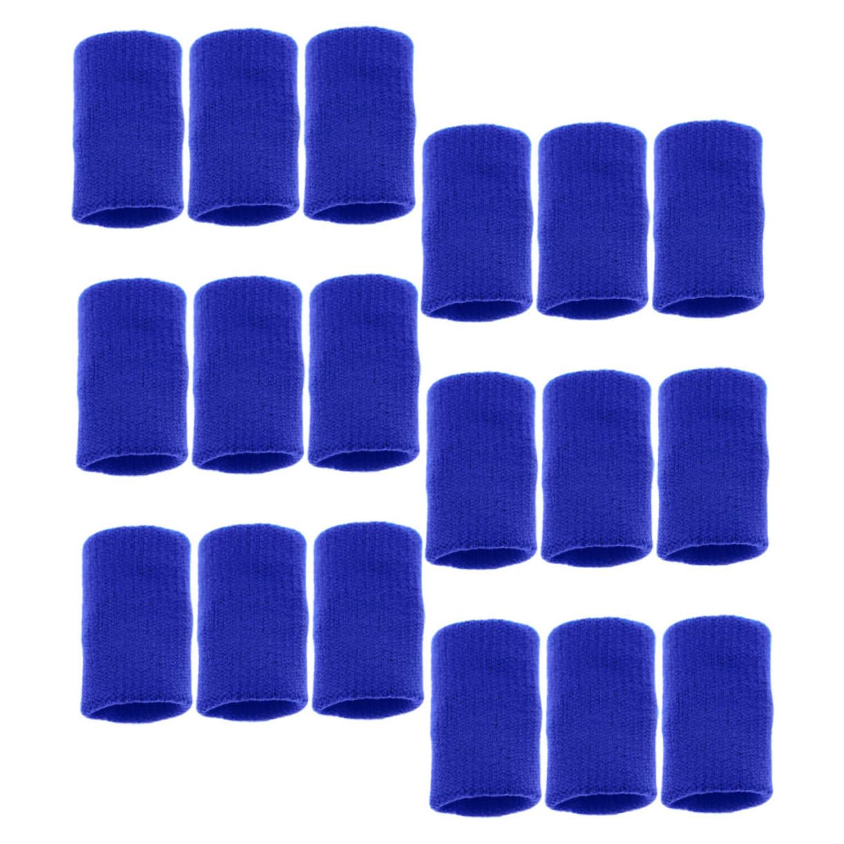 SEWOART 30pcs Finger Protector Finger Sleeves Sleeve Protectors Thumb Finger Splints Elastic Thumb Sleeves Thumb Brace Finger Extension Thumb Finger Brace Support Finger Tape Nylon Blue