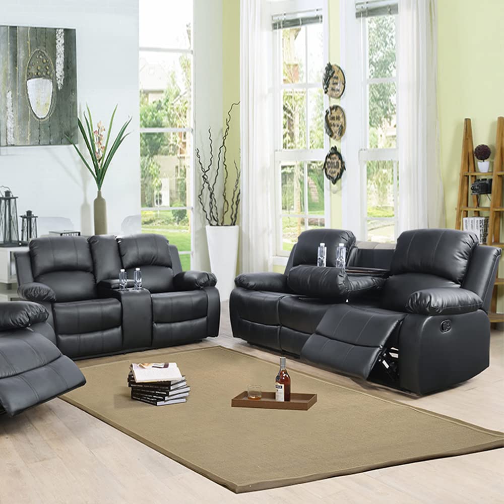 ((similar))Living Room Furniture Set, Leather Recliner Sofa Set