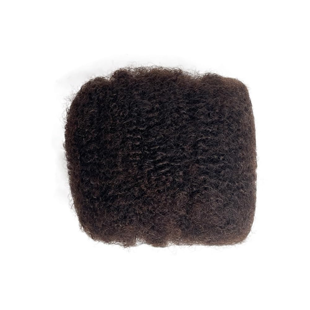 Täglicher Gebrauch 8 inch Afro Kinkys Bulk Human Hair 50g/Pack, for Mini Twists, Braiding, Micro Locs(4#)