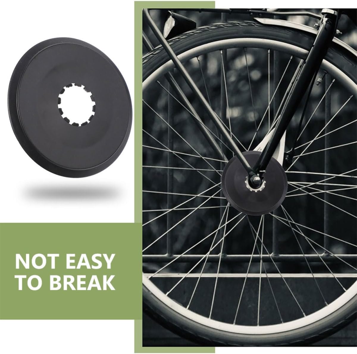 MAGICLULU 12pcs Bike Spoke Protector Rear Derailleur Guard Bicycle Flywheel Sprocket Cover Black Mountain Road Bike Chainring Wheel Accessory
