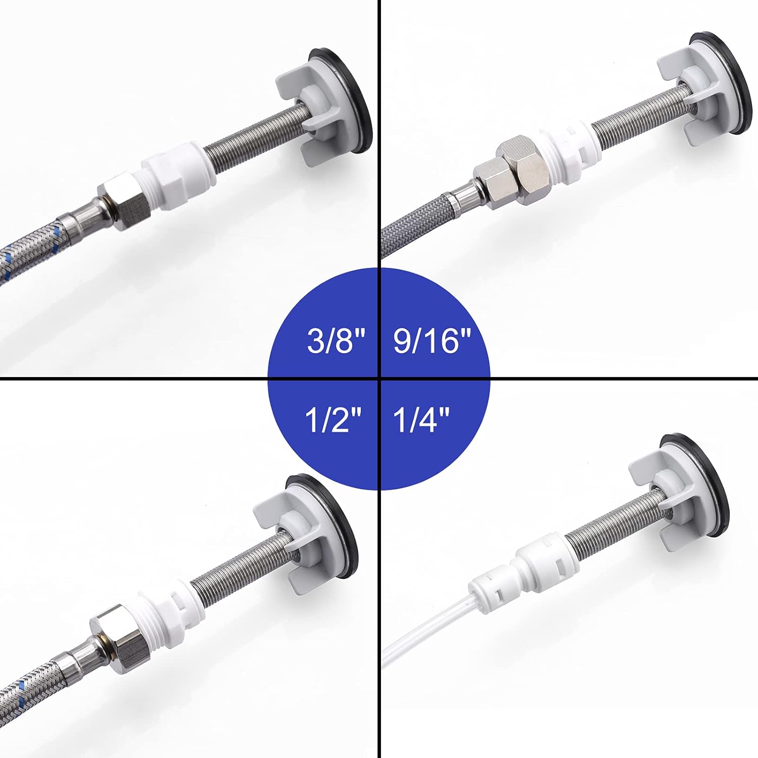 Drinking Water Faucet for Kitchen Sink, Reverse Osmosis Water Filtration Faucet for Bar Sink, Brushed Nickel and Stainless Steel, B06