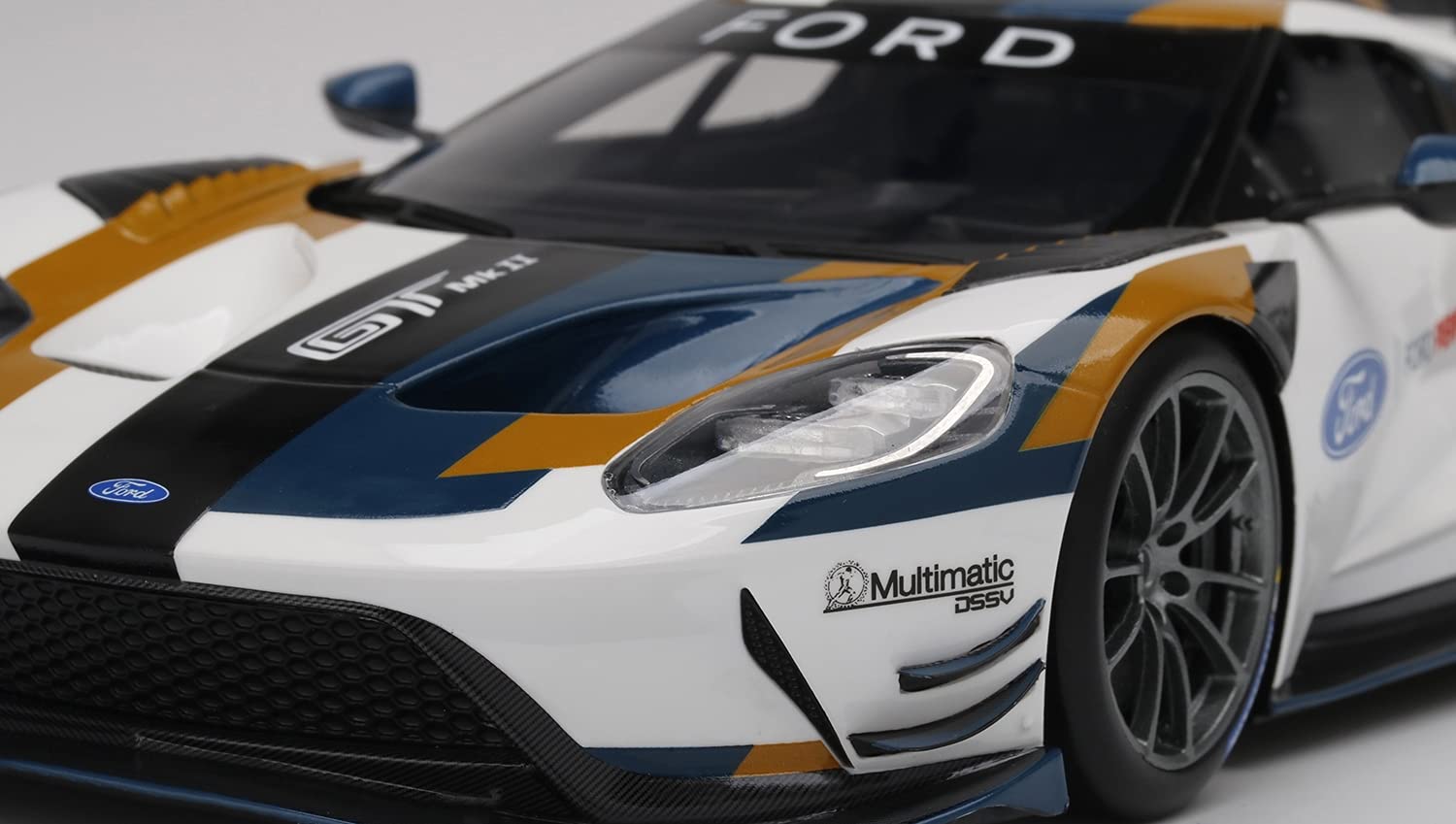 TOP SPEED- Coche en Miniatura de colección, TS0265, White/Blue