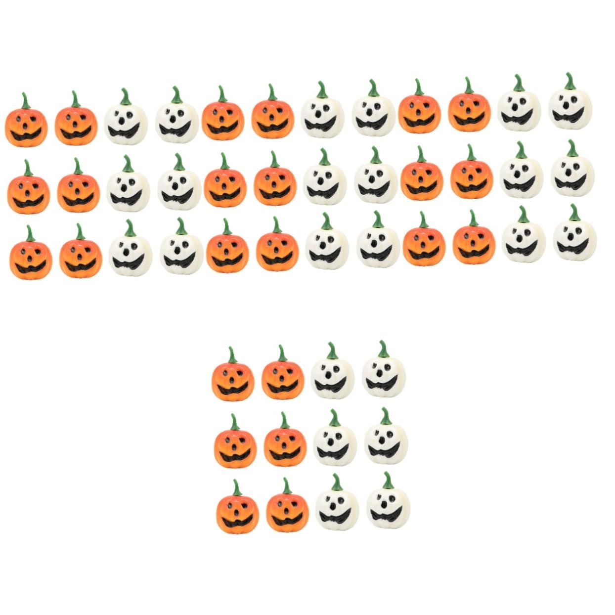 48 zucche Artificiali per Decorazioni, realistiche, in Schiuma, Ideali per l'autunno e Halloween.