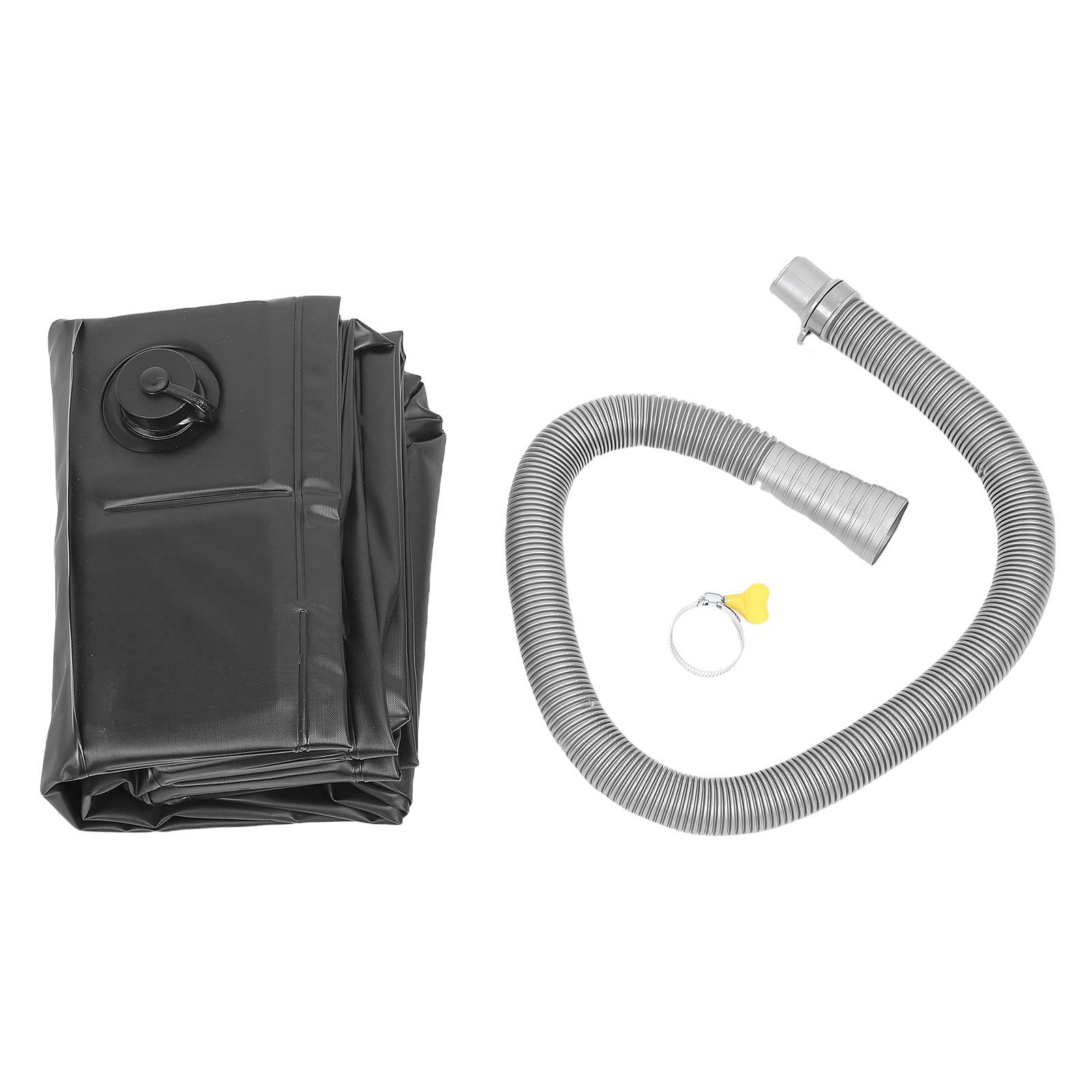 Keenso Bac de Douche Portable, Base de Douche Pliable en PVC de 41 X 41 X 6 Pouces avec Tuyau de Vidange de 1 M, pour Camping-car, Camping, Plage, Extérieure