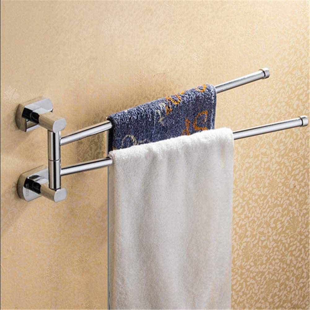 Porte-serviettes de salle de bain 38,5 cm support mural en acier et cuivre