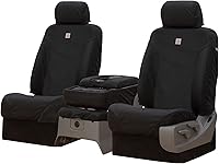 Covercraft Carhartt Super Dux SeatSaver Custom Seat Covers for Chevy Silverado/GMC Sierra 1500/2500/3500 40/20/40 Bench - Black, Waterproof