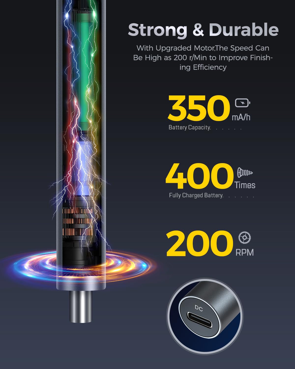 LIFEGOO Mini cacciavite elettrico, 62 in 1, set di cacciaviti di precisione senza fili con 48 bit, luci LED, tappetino magnetico, kit di strumenti di riparazione portatile ricaricabile per telefono,