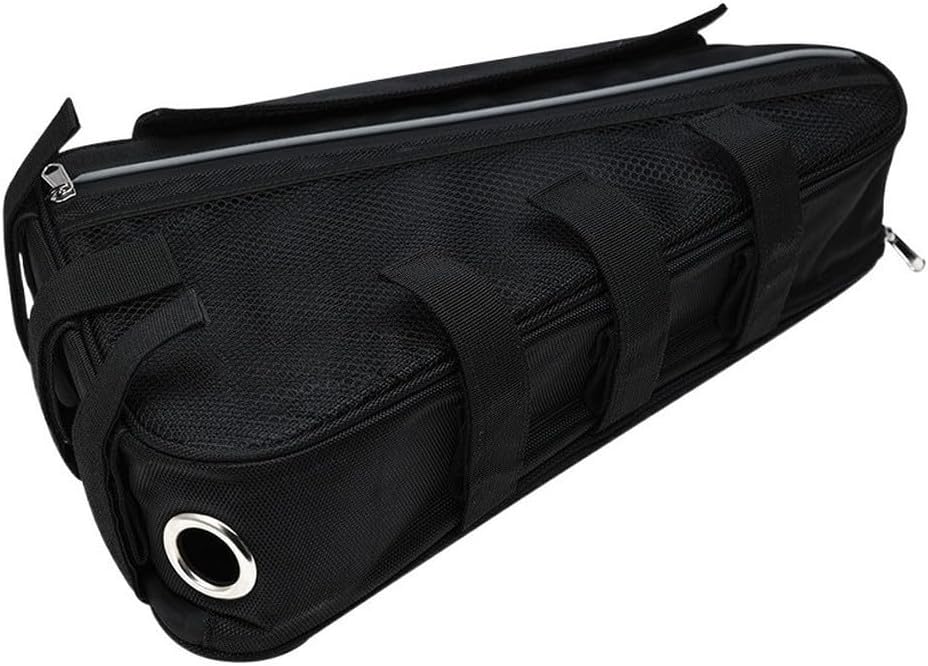 Triangle Bike Frame Bag Nylon Waterproof Lightweight Cycling Storage for Mountain Road E-Bike Battery Black 44.5x9.5x26.5cm