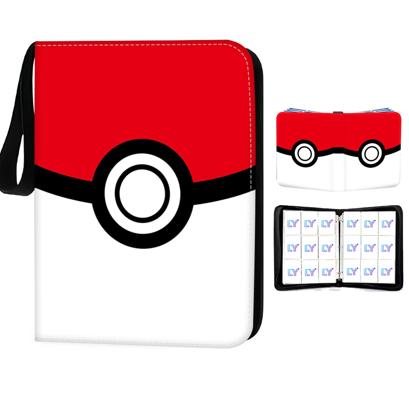 9-Pocket Kids Trading Card Binder, 900-Card Storage Album with 50 Removable Sleeves