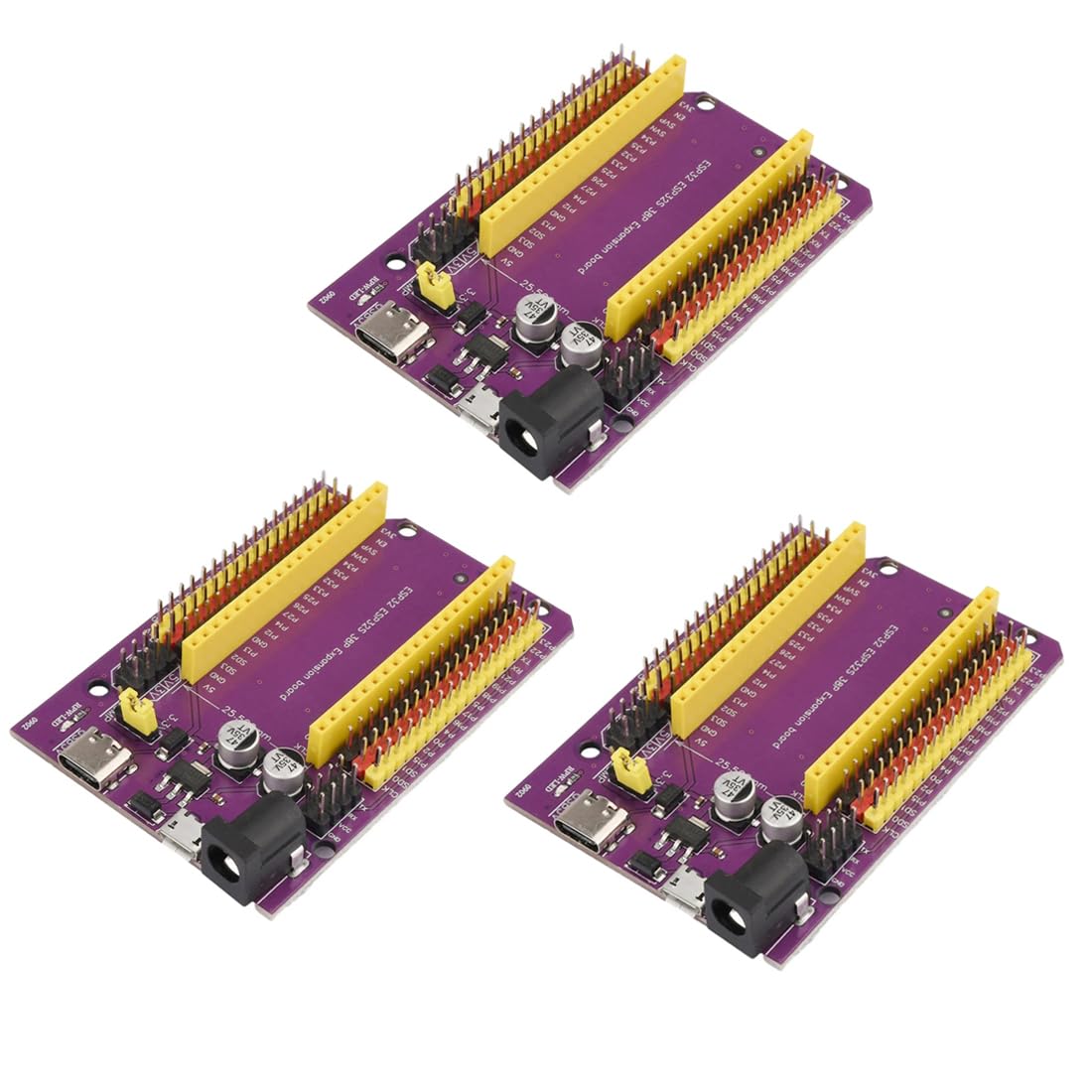 HiLetgo 3pcs ESP32 ESP32S 38 Pin Expansion Board ESP32-DevKitC-32 ESP-WROOM-32 CP2102 Expansion Shield Board Micro USB & USB C/Type-C Dual USB WiFi Bluetooth Dual Core Expansion Board-image-28