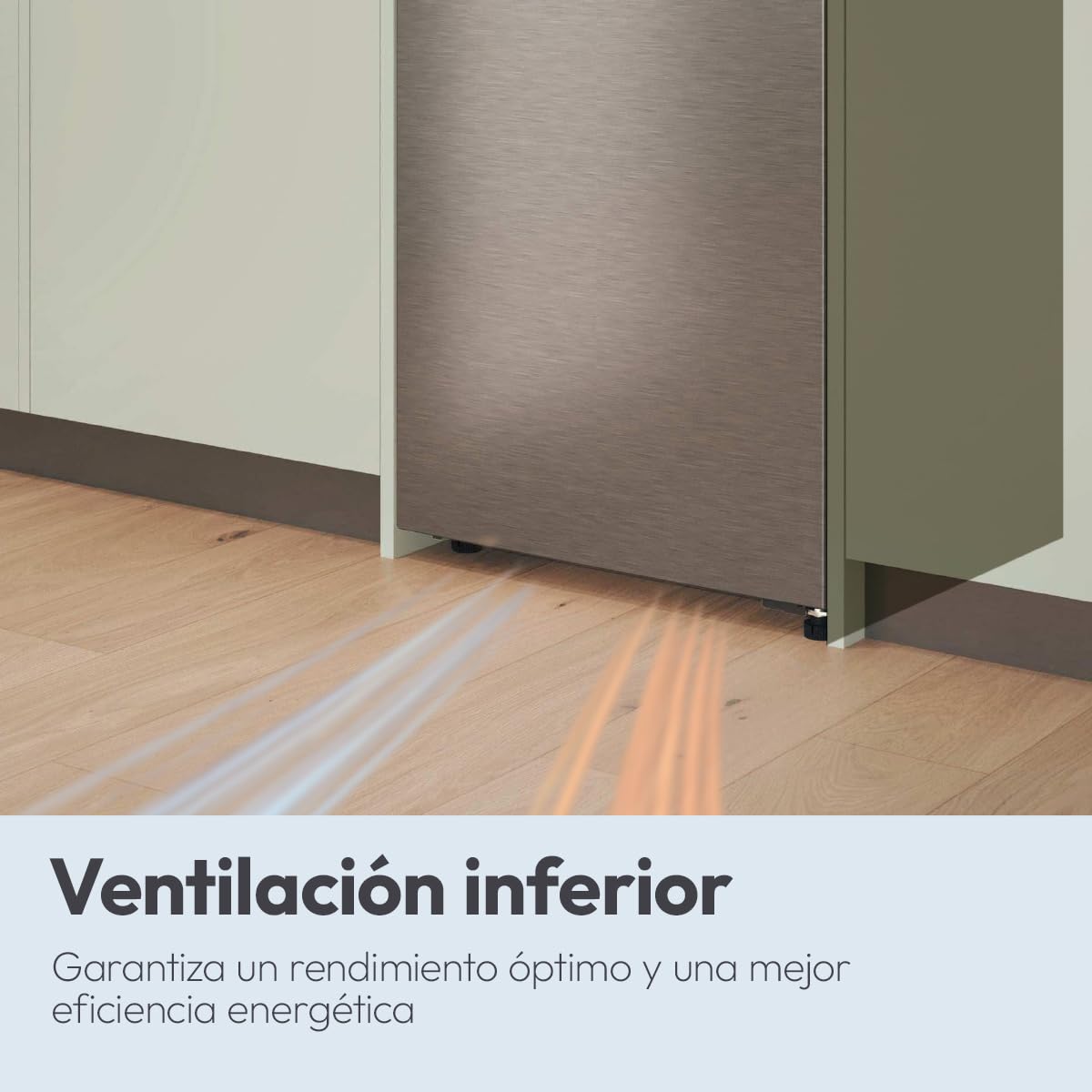 CANDY Fresco Style CNCQ2T6S18DX, Frigorífico Combi, Ancho 59,5cm, Altura 185cm, 315L, Total No Frost, Motor Inverter, Cajón Humidity, Control Digital Interno, Luz LED, Puertas Reversibles, Inox