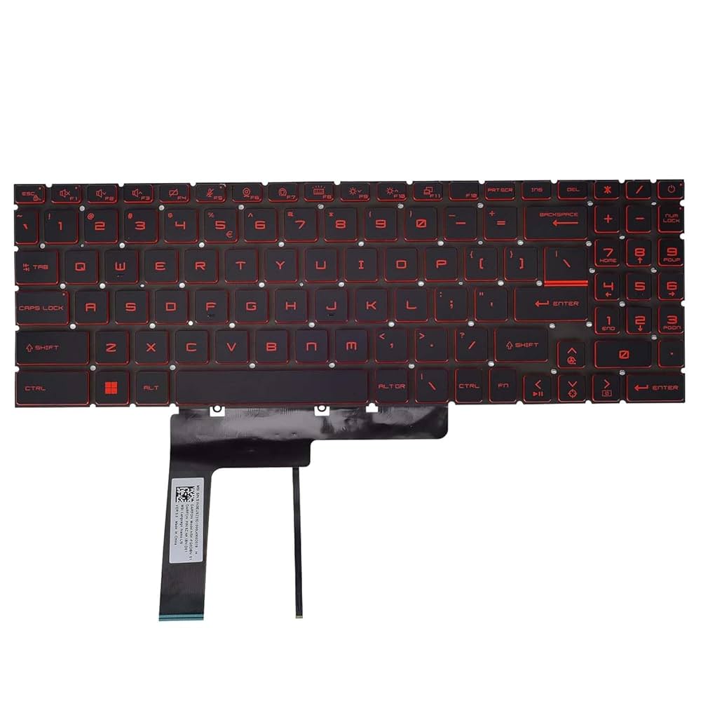 MSI ノートパソコン 日本語キーボード Amazon | 交換用バックライト付きキーボード MSI Katana GF66