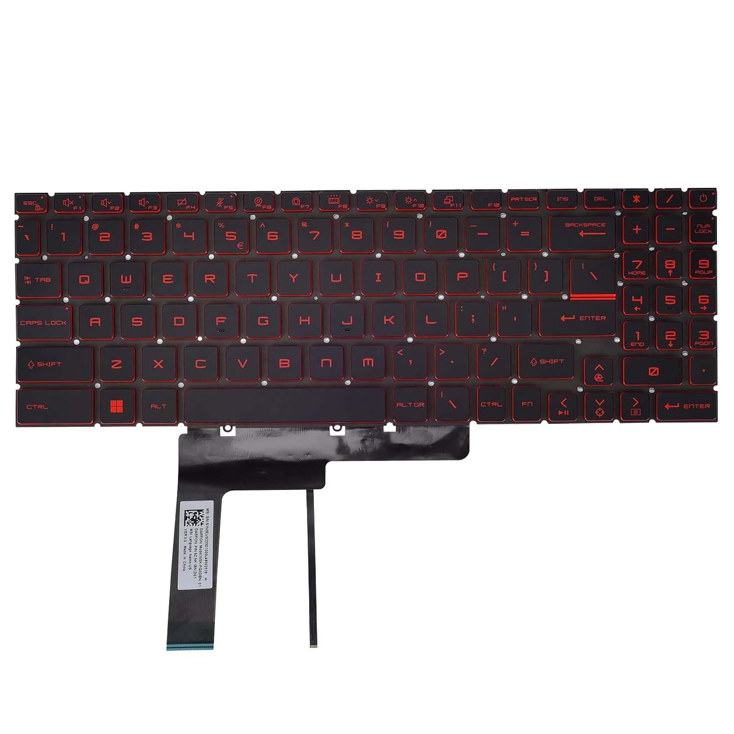 Amazon | 交換用キーボード MSI Katana GF66 GF76 Pulse GL66 GL76 MS