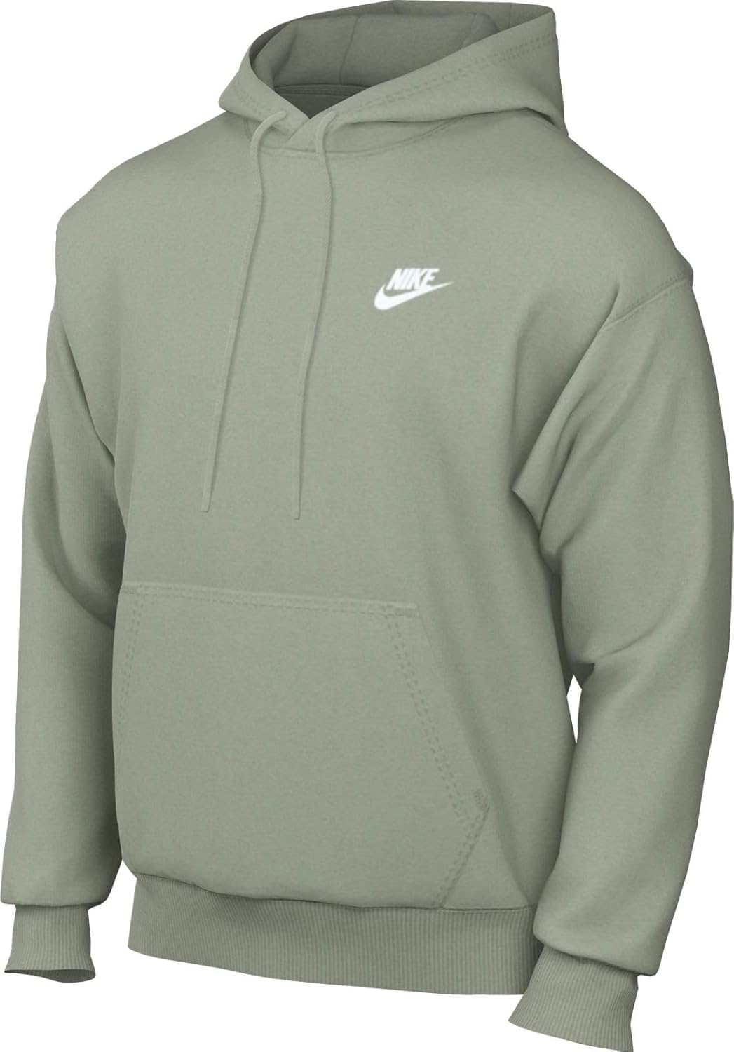 Nike Club Fleece Pullover Hoodie (BV2654-371, Light Green) Size X-Large