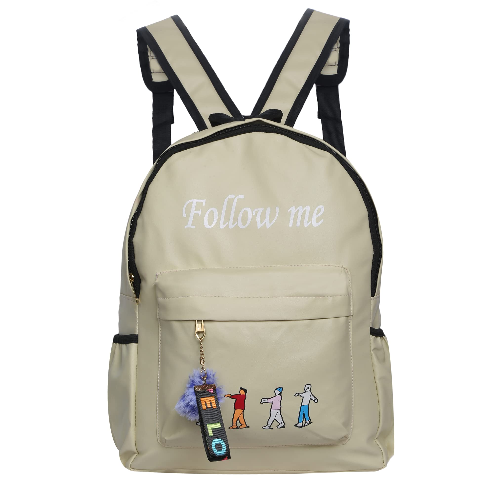 Divyansh CollectionCute Follow Me Print Backpack for Women, College bags for girls Small Women Backpacks | School Bag for Girls