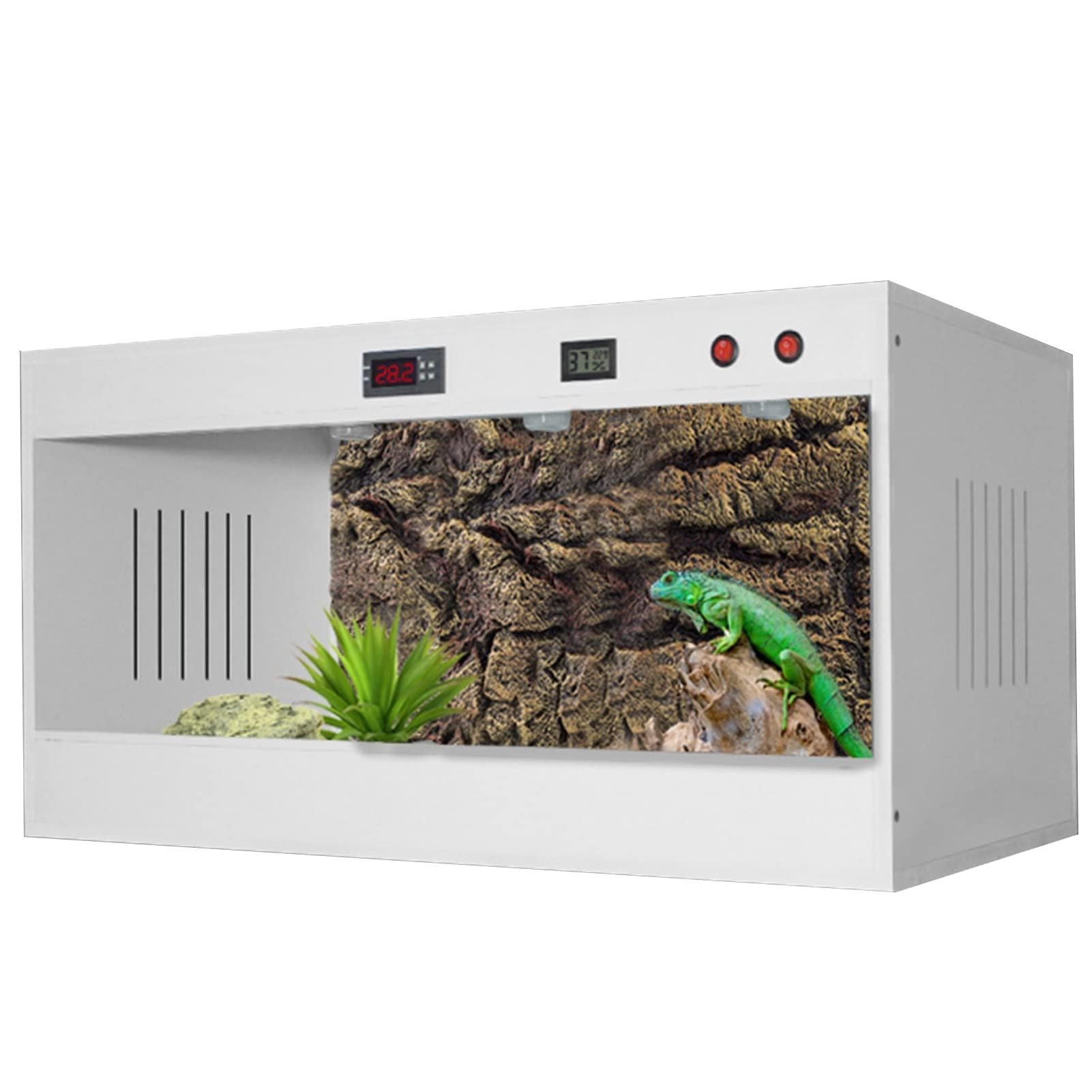 Tanque de hábitat de terrario para reptiles, diseño alto y ancho para dragones barbudos, camaleones y otros reptiles