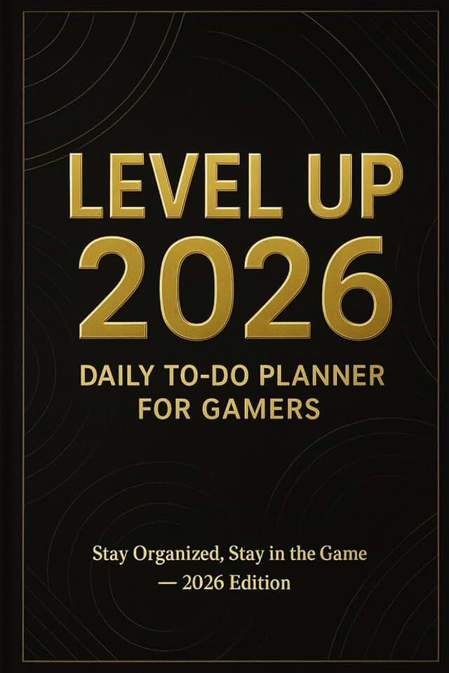 Level Up 2026: Daily To-Do Planner for Gamers: Stay Organized, Stay in the Game — 2026 Edition
