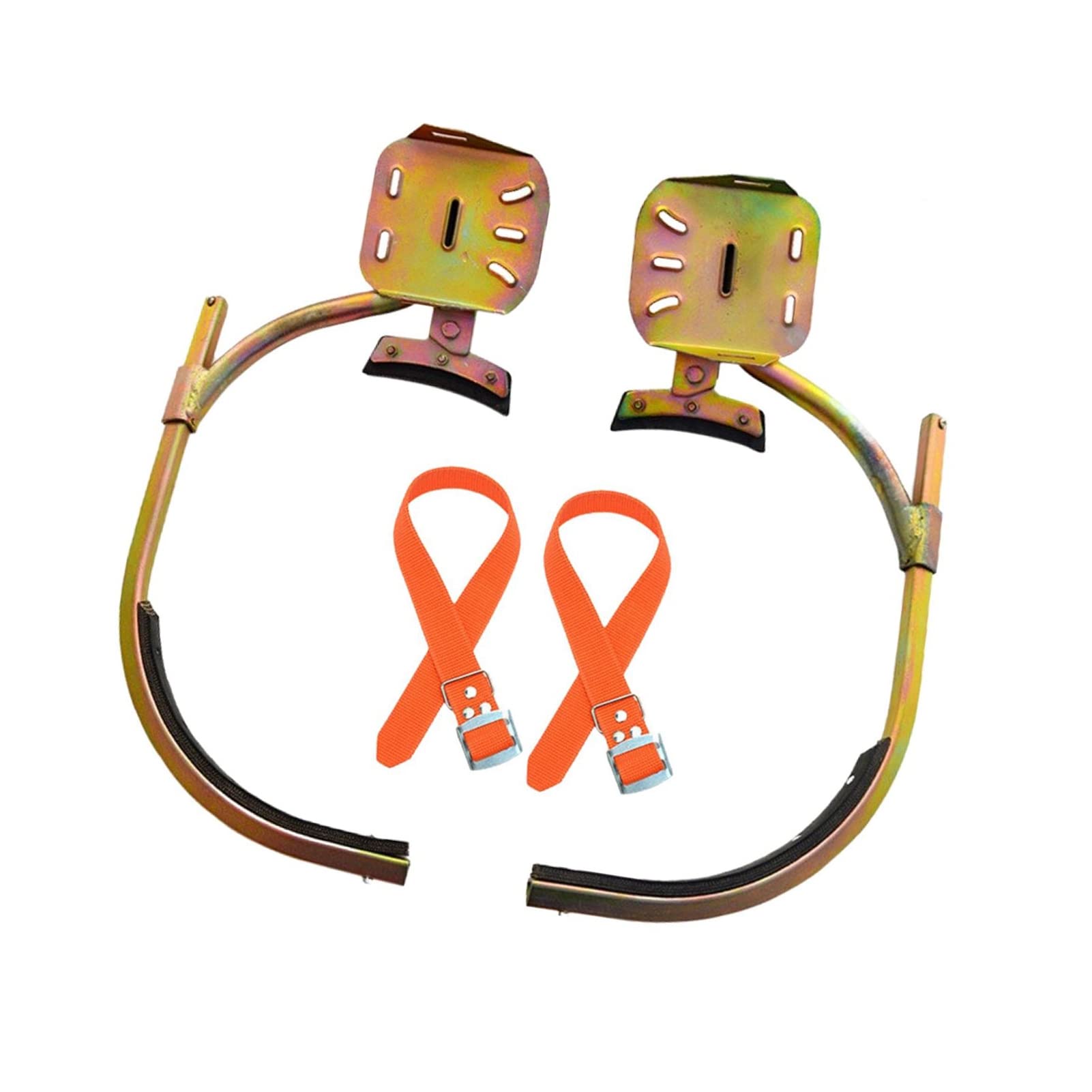 Brrnoo Picos para Trepar árboles, Picos para Trepar, Zapatos Antideslizantes para Postes de Hormigón, para árboles, Hebilla de Pie para Escalar con Postes de Acero Al Manganeso sin Costura para