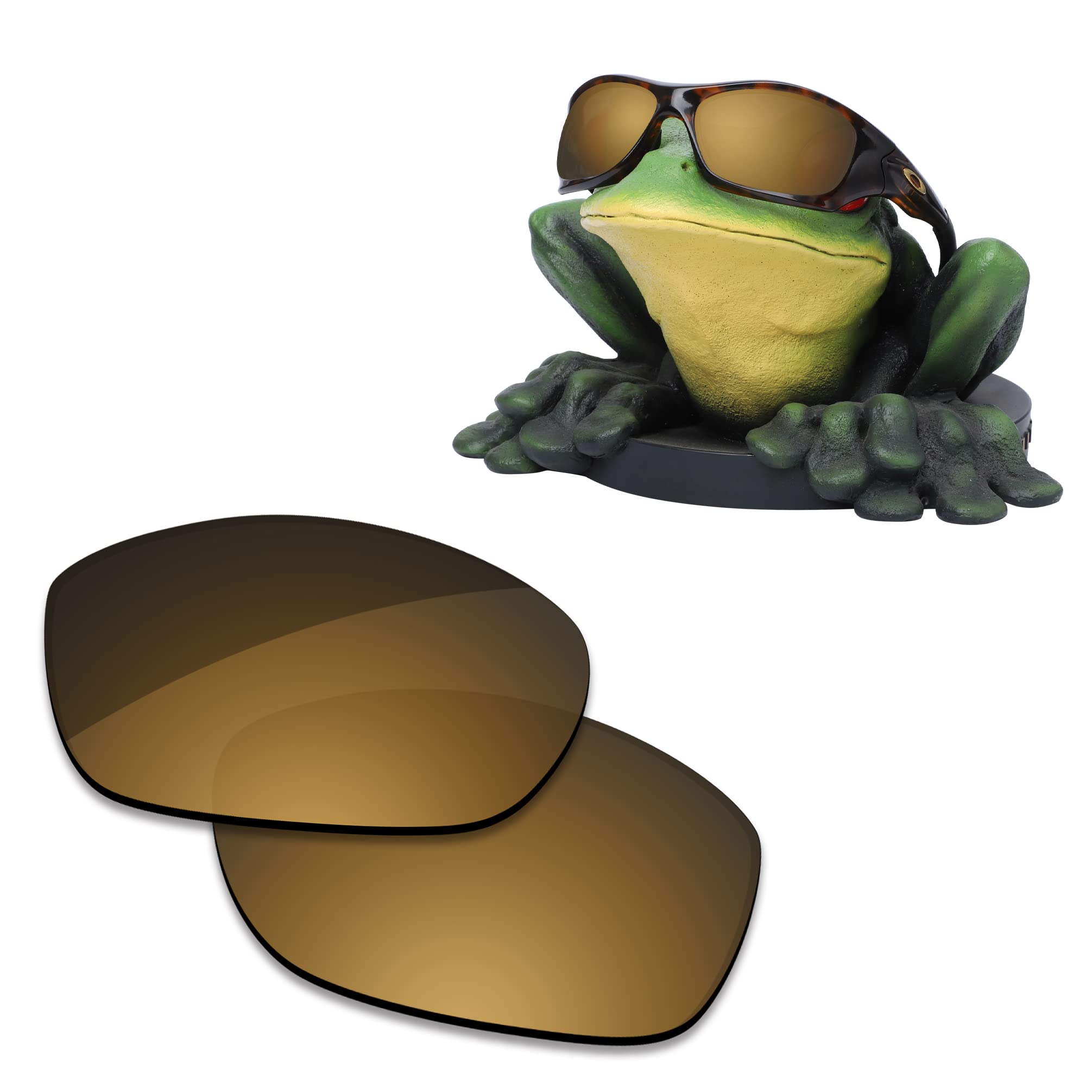 Acefrog AR Coated Polarized Replacement Lenses/Earsocks Nose Piece for Oakley Pit Bull/Pit Bull Asian Fit (AF) Sunglasses