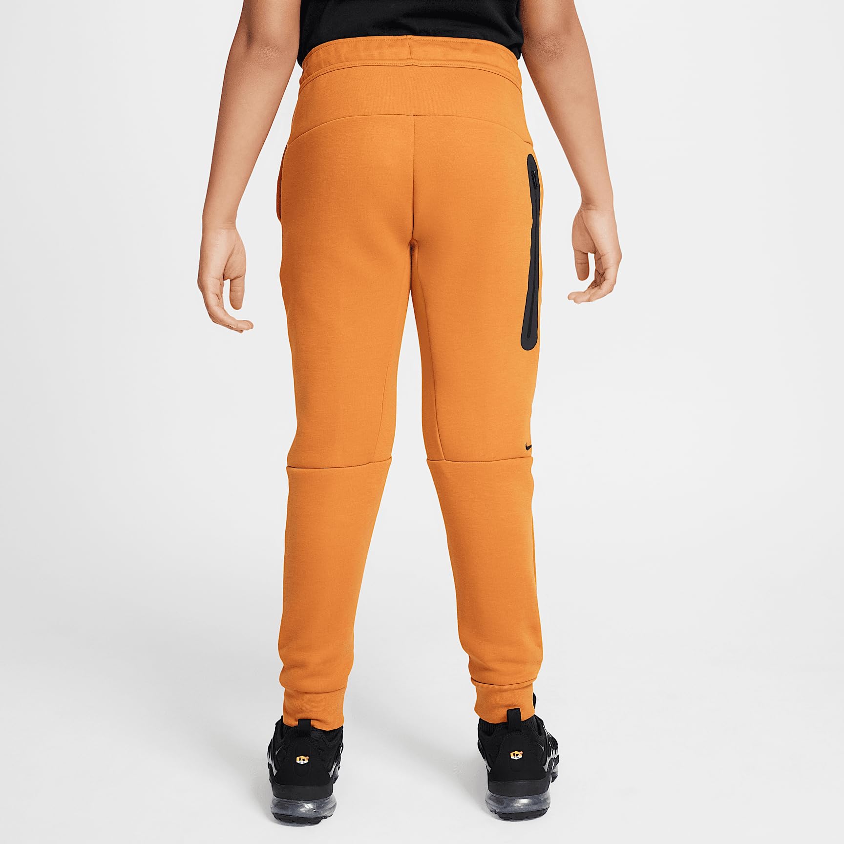 Nike Sportswear Tech Fleece Big Kids' Joggers (HV5869-815, Monarch/Black/Black) Size Small