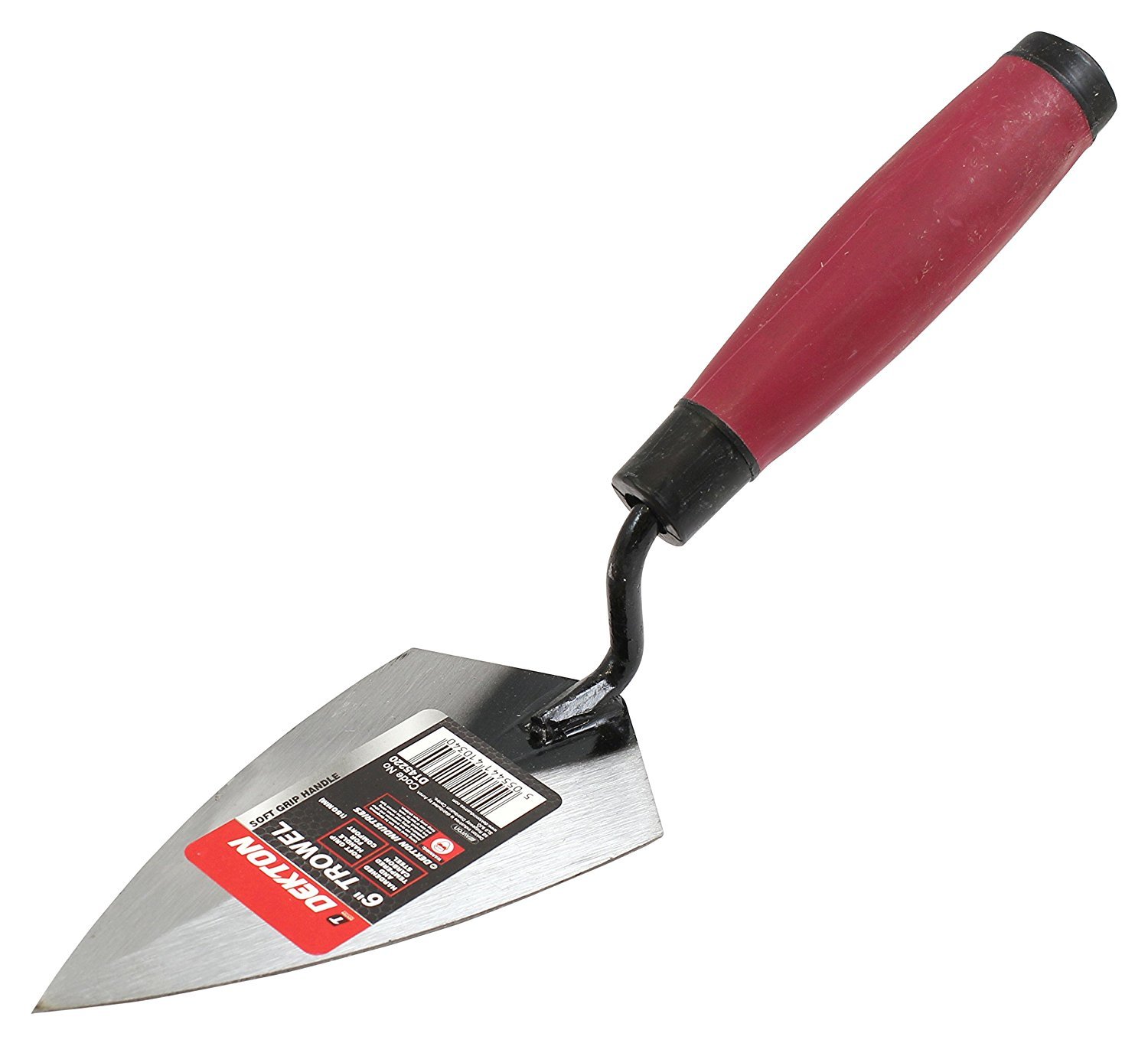 Dekton 6-Inch Trowel- Durable Stainless Steel Construction| Ergonomic Handle for Comfortable Grip| Ideal for Plastering, Mortar, and Concrete| Professional-Grade Tool for Construction and DIY Project