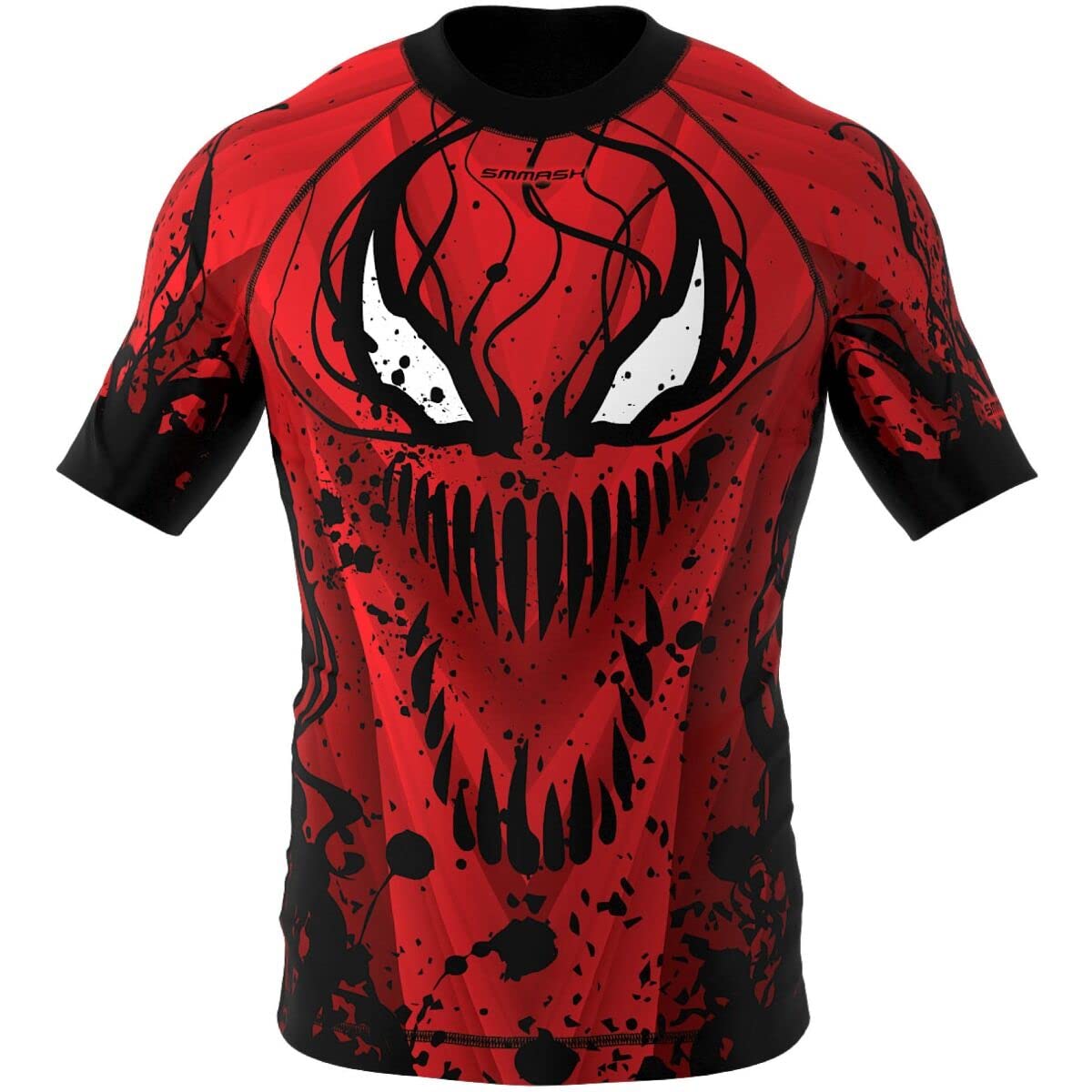 SMMASH Helion Rashguard Hombre Manga Corta, Camisetas Hombre para MMA, Artes Marciales, Krav Maga, BJJ, K1, Karate, Material Transpirable y Antibacteriano — view 6