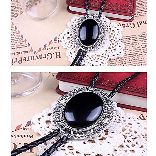 gazechimp Vintage Retro Mnen Jóias Grande Clássico Strass Couro Terno Bolo Gravata