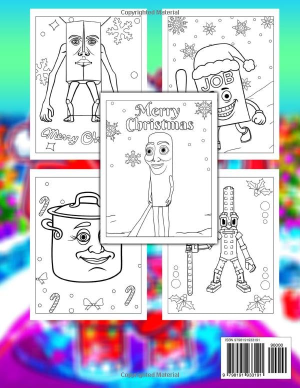 Steal A Brainrot Christmas Coloring Book: Funny Xmas Game Character Coloring Pages Featuring Iconic Meme Moments, Playful Holiday Scenes, and Dynamic Internet Humor for Kids & Adults image 3