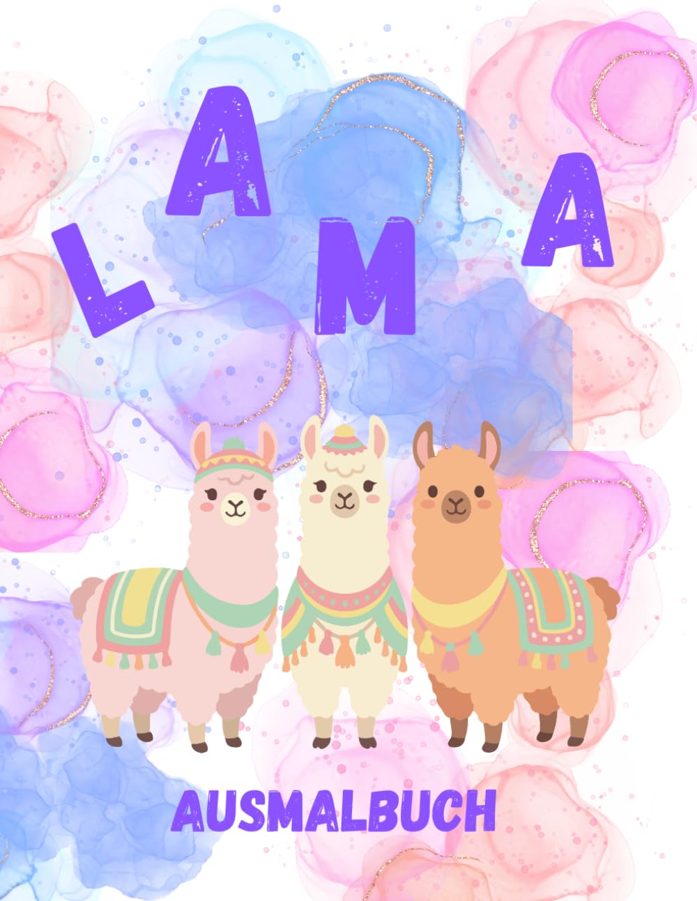 Lama Ausmalbuch für Kinder: ab 5 Jahre
