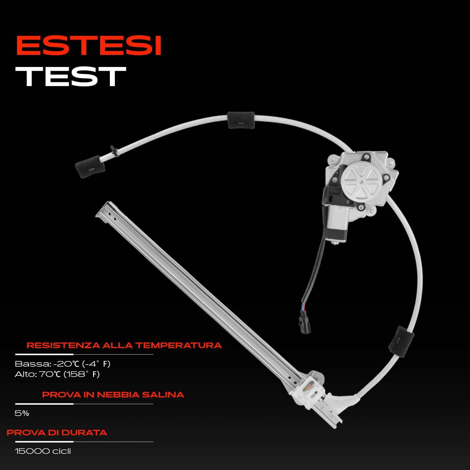 Frankberg Alzacristallo elettrico posteriore sinistro con motore | 55360035AA, con motore, posteriore, Sinistra, 55360035AA; Compatibile con: Cherokee KJ