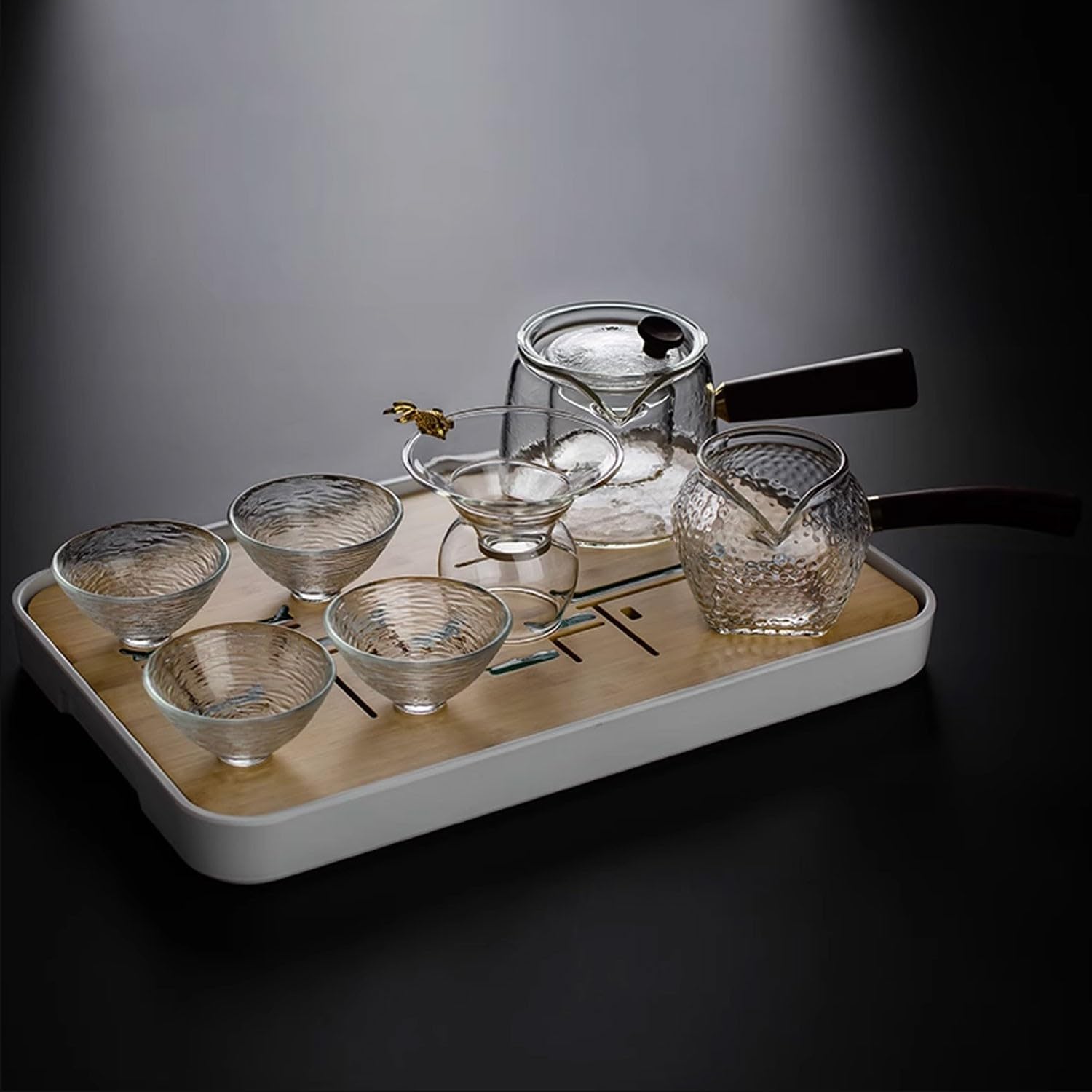 ガラスティーセット ポップでおしゃれな貝殻の耐熱ガラス製ティーセット | carvarium