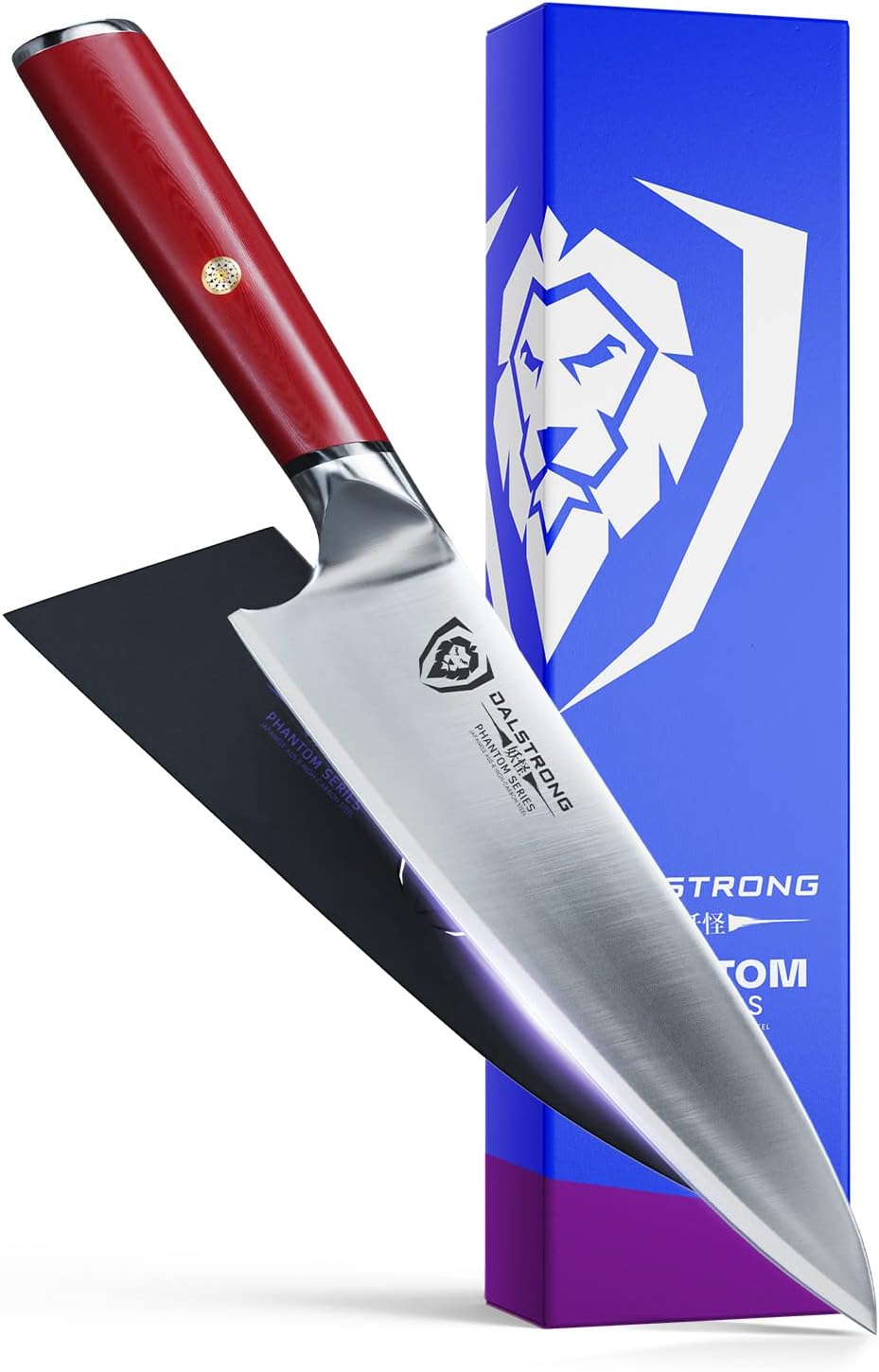 Dalstrong Chef Knife - 8 inch - Phantom Series - Japanese High-Carbon AUS8 Steel Kitchen Knife - Pakkawood Handle - Cooking Knife - Razor Sharp Chef's Knife - Sheath Included - Thumbnail 2