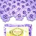 (100) Silk Purple Roses Flower Head - 1.75" - Artificial Flowers Heads Fabric Floral Supplies Wholesale Lot for Wedding Flowers Accessories Make Bridal Hair Clips Headbands Dress