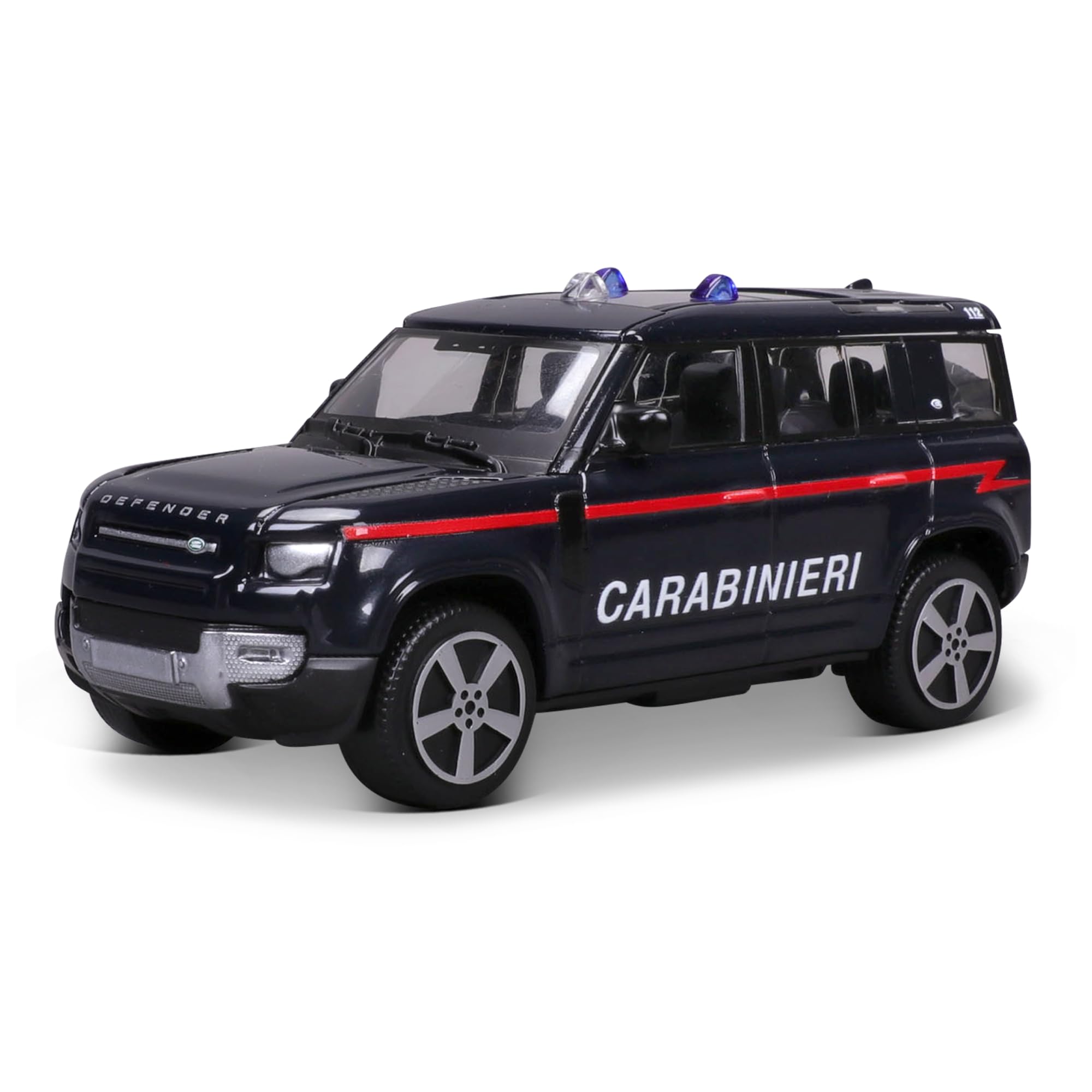 BBURAGO - Auto Carabinieri - Modellino Realistico Auto in Scala 1:43 (Scelta Casuale tra i Modelli Disponibili), Licenza Ufficiale Arma dei Carabinieri, Età consigliata 3+ Anni