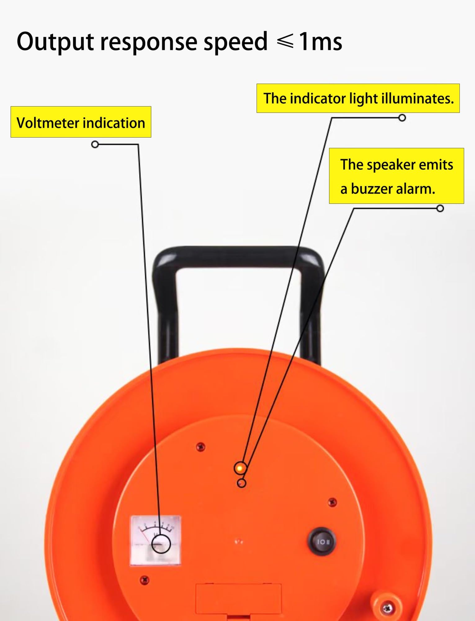 Medidor de nivel de agua for pozos y perforaciones, profundidad de 10 a 300 metros, con retención de pico e indicador LED.(98.4ft/30 meters)