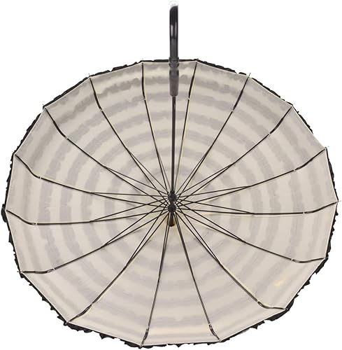 Miniatura 3 de Outgeek Parasol para damas Encaje Flores con forma de pagoda Victoria Estilo Crema