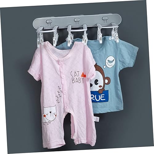 Miniatura 5 de Hemoton Estante de secado de pared para ropa sucia, calcetines de secado de tendedero, colgador de ropa plegable