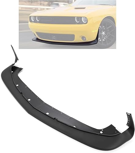 HECASA Labio de Parachoques Delantero Compatible con Dodge Challenger GT RT SRT 392 2015-2023 Spoiler Divisor de Barbilla Inferior Deflector de Aire
