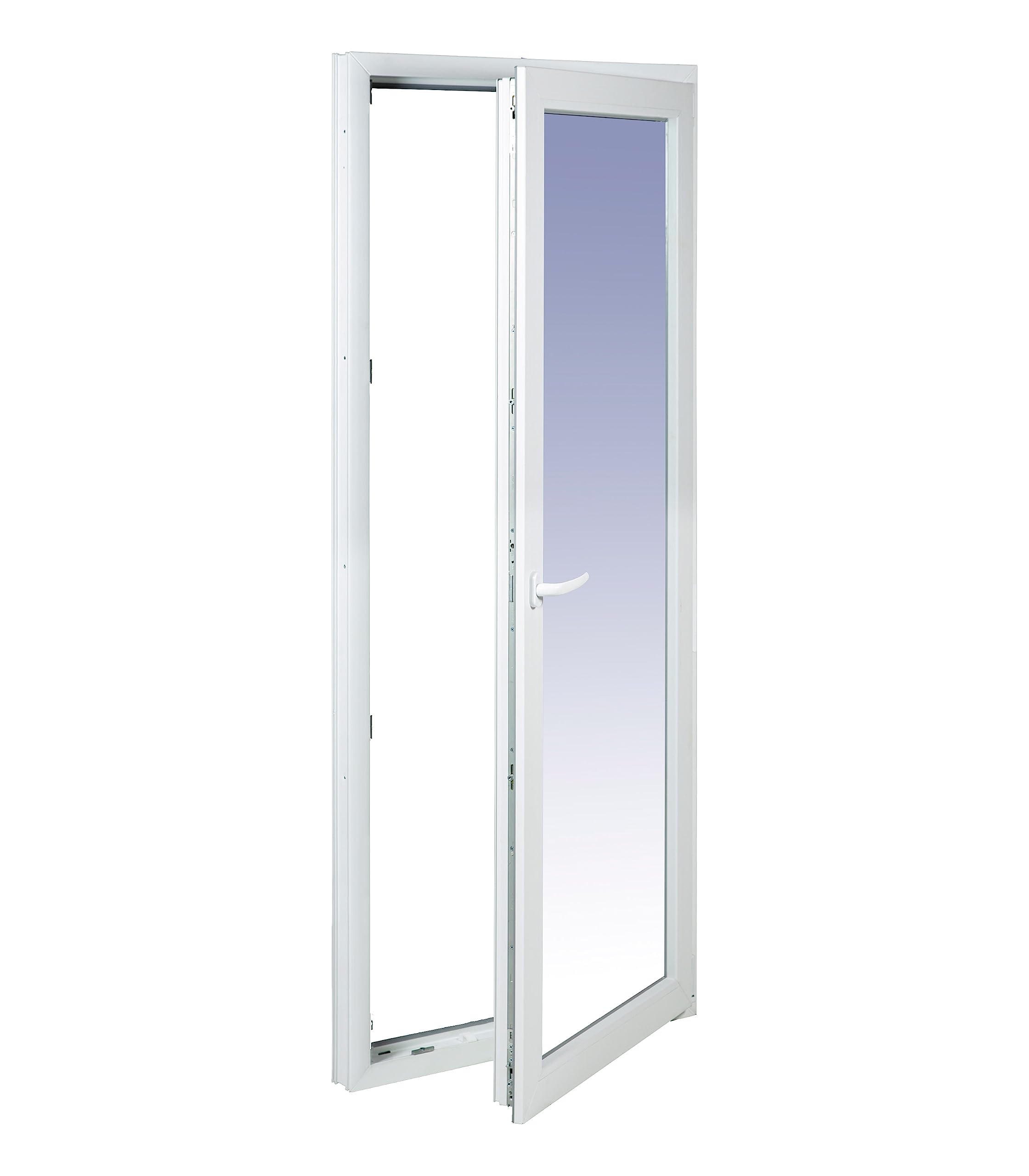 Ventanastock Puerta Balconera PVC 800x2000 Practicable Oscilobatiente 1 hoja con apertura Derecha