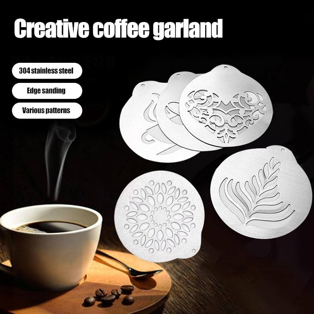 Chokladkar Med 16 Delar Kaffestenciler Set Fu00f6r Kaffeu00e4lskare Dekorera Cappuccino Latte Varm Choklad Kakao Tu00e5rta Design Dekoration Dammvippa Chokladkar Med 16 Delar Kaffestenciler Set Fu00f6r Kaffeu00e4lskare Dekorera Cappuccino Latte Varm Choklad Kakao Tu00e5rta Design Dekoration Dammvippa