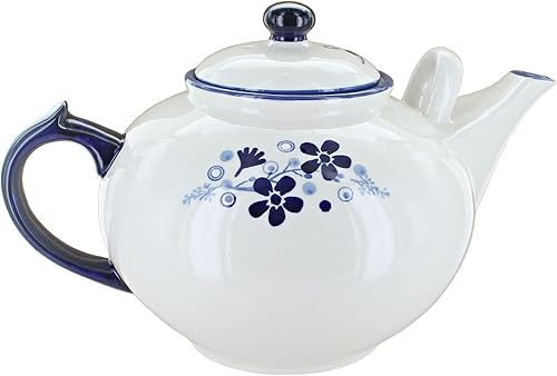 Miniatura 11 de Blue Rose - Tetera grande de cerámica polaca Christiana