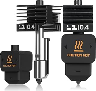 2PCS Upgraded High Speed H2D/H2S Hotend, 0.4mm Gehärteter Stahl Düse Quick Swap mit Silikon Sock, High Temp Extruder Druckkopf Ersatz Compatible with Bambu Lab H2D/H2S Combo 3D Druckern